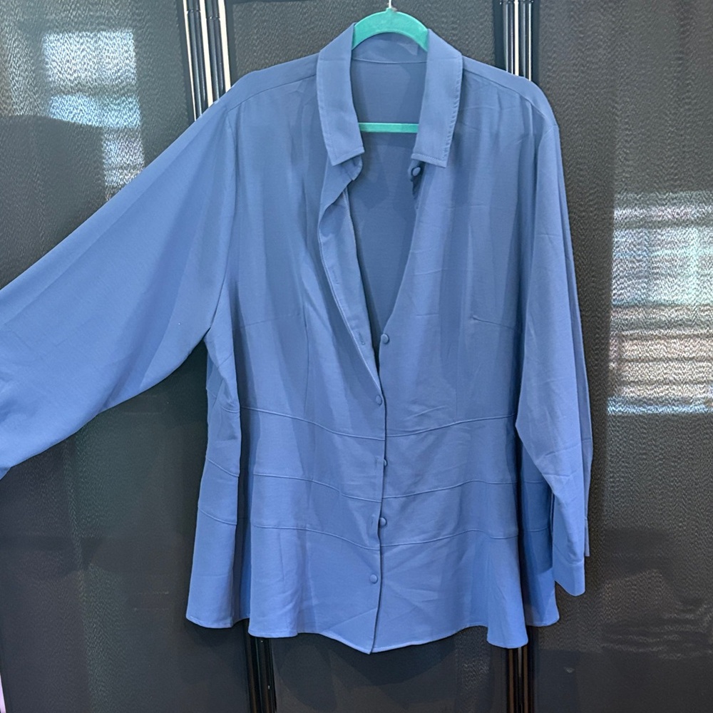 Elegant Blue Women's Top
